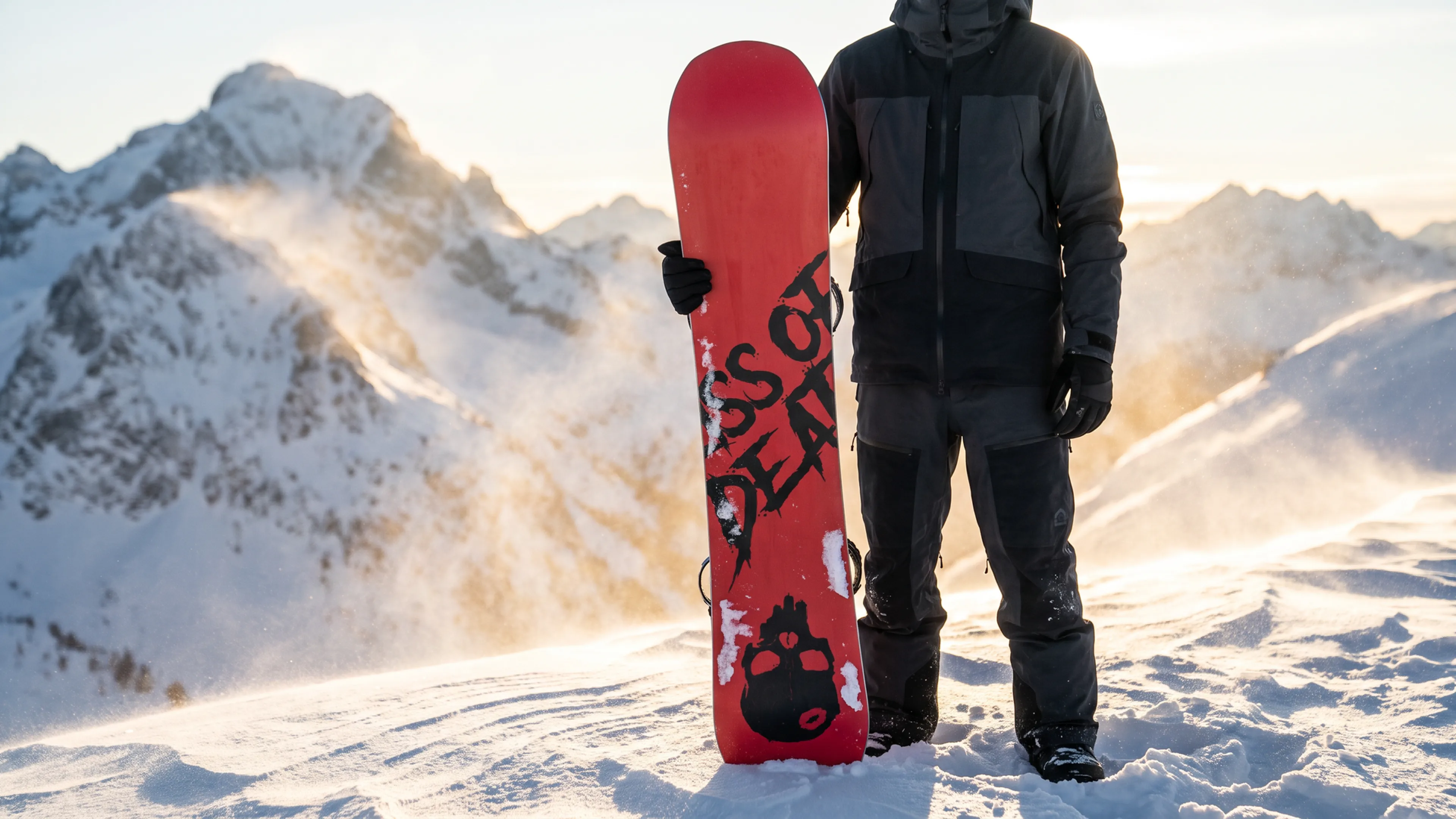 Snowboarder On Mountain